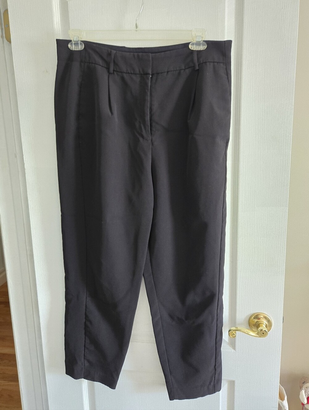 Express Ankle High Rise Slacks Womens Size 14R Black Dress Pants Workwear